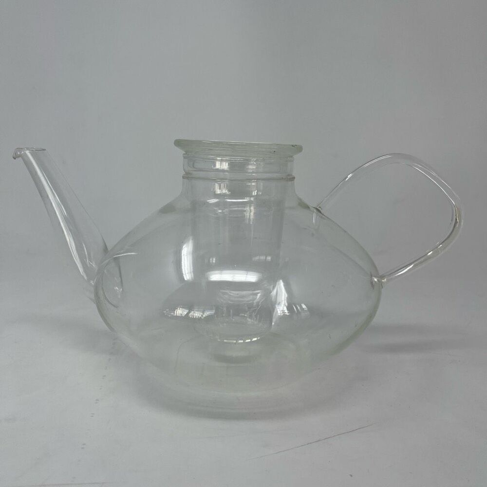 Schott Mainz Jenaer Glas Teapot, 1L W/Infuser And Lid Vintage